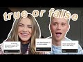 answering true or false questions! Alyssa + Dallin