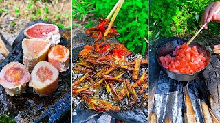 Best real food ever! | Grilled Grasshoppers | Vegetable Jelly | TikTok Funny Videos