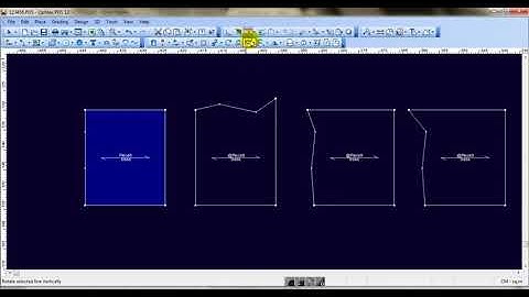 Optitex ND Align tools, Use the Align Points tool to align a selected group of points horizontally,