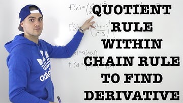 MCV4U (2.5) - quotient rule within chain rule to find derivative - grade 12 calculus