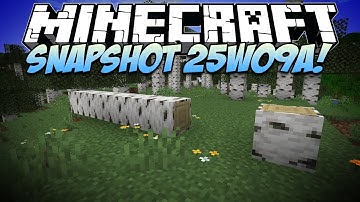 Snapshot Showcase (25w09a) | FALLEN TREES! (fallen logs & small tweaks!) | Minecraft 1.21.5