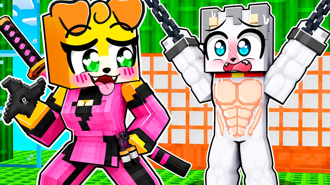 Una CHICA NINJA me SECUESTRÓ en Minecraft! 😍🐱‍👤