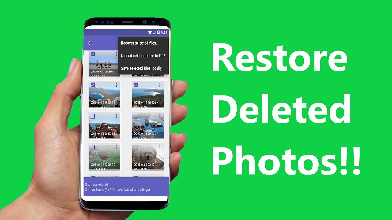 How can I recover all my deleted?