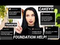 Stop Foundation from Getting CAKEY, Creasing, Best Tinted Moisturizer/SPF | FOUNDATION Q's ANSWERED