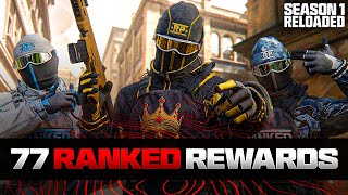 ALL 77+ MW3 Ranked Play Rewards & How to Unlock Them… (NEW Camos & Operators) - Season 1 Reloaded