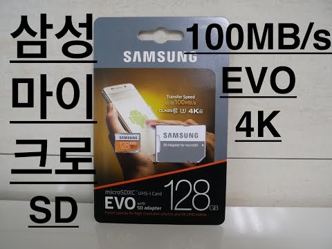 삼성 EVO U3 128기가 마이크로 SD 카드[Samsung EVO U3 128GB Micro SD card]