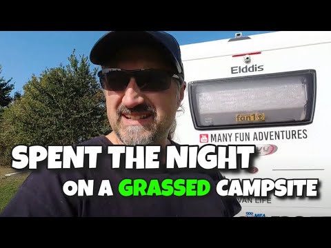 Spent the Night on a Grassed CAMPSITE | Willow Fields #vanlife