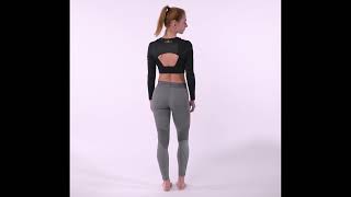 Slow Motion - Adidas Stella Mccartney Top And Grey Leggings
