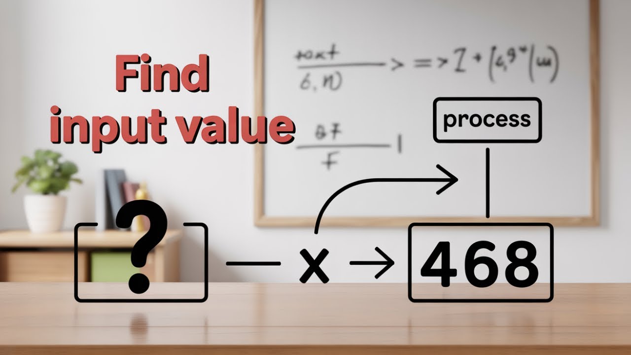 Find the Input when Given the Output - YouTube