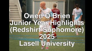 Owen O’Brien Junior Year Soccer Highlights Lasell University 2025