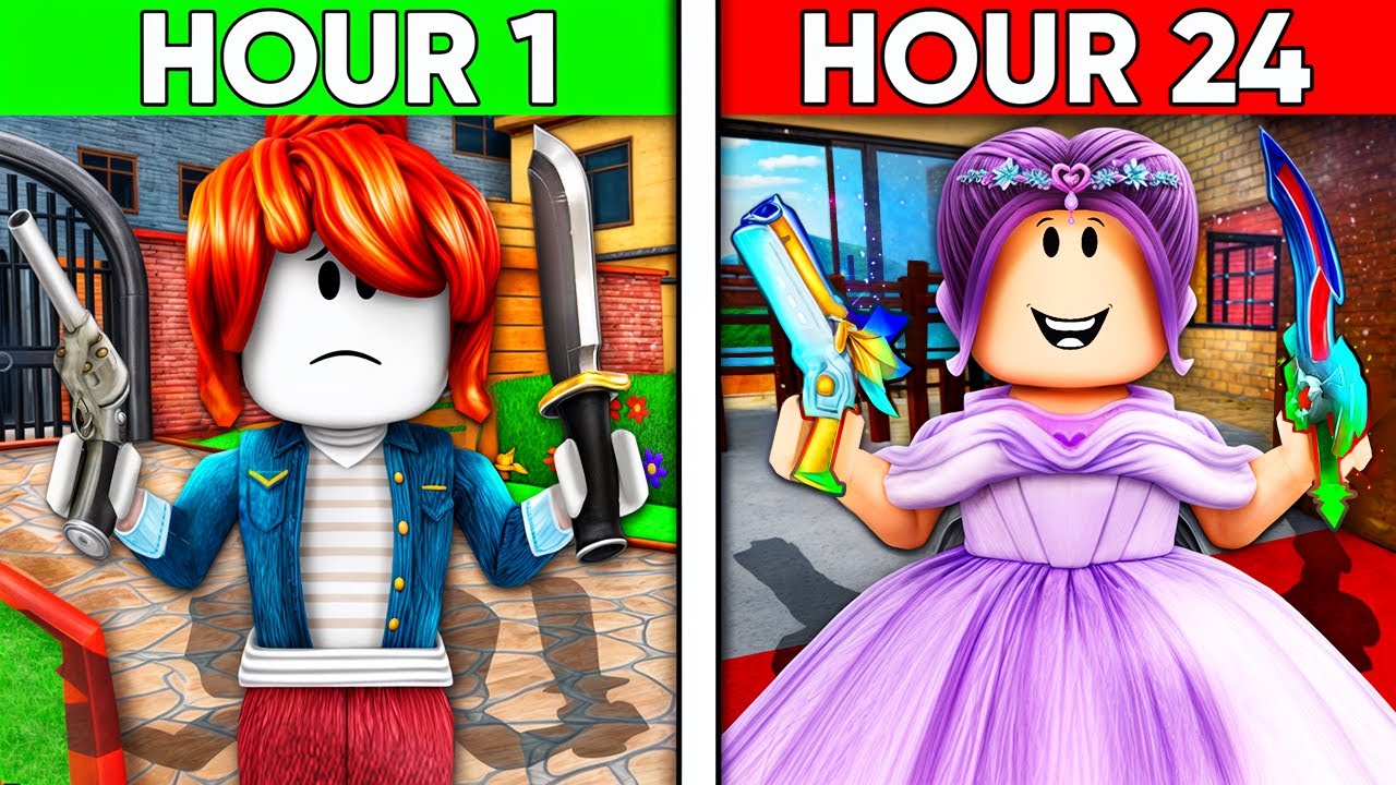 How FAST Can I Become A PRO In Murder Mystery 2! (MM2 CHALLENGE)