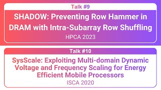 Lecture 16 | Preventing Row Hammer (SHADOW) & DVFS (SysScale) | GSU | Prof. Mohammed Alser