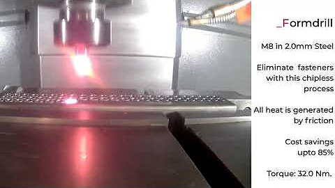 Formdrill - Flowdrill - Friction Drilling - Formdrilling - Flowdrilling