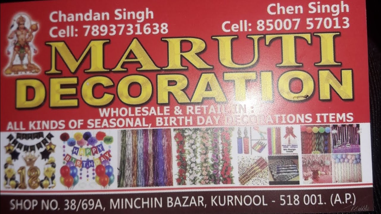 #decoration #kurnool #shop #maruti #decoration in: oll #kinds of # ...