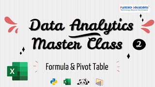 Formula & Pivot Table - Excel | Data Analytics Master Class Day-3