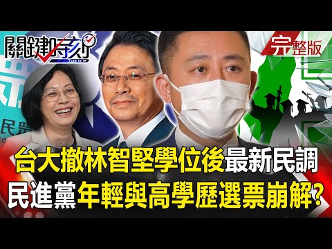 【關鍵時刻全集】20220811 台大撤林智堅碩士學位後最新民調 民進黨年輕與高學歷選票崩解中！？挺林智堅踩到台灣人紅線！？ 千人連署「反堅」野火燎原…綠營恐賠上全黨！？｜劉寶傑