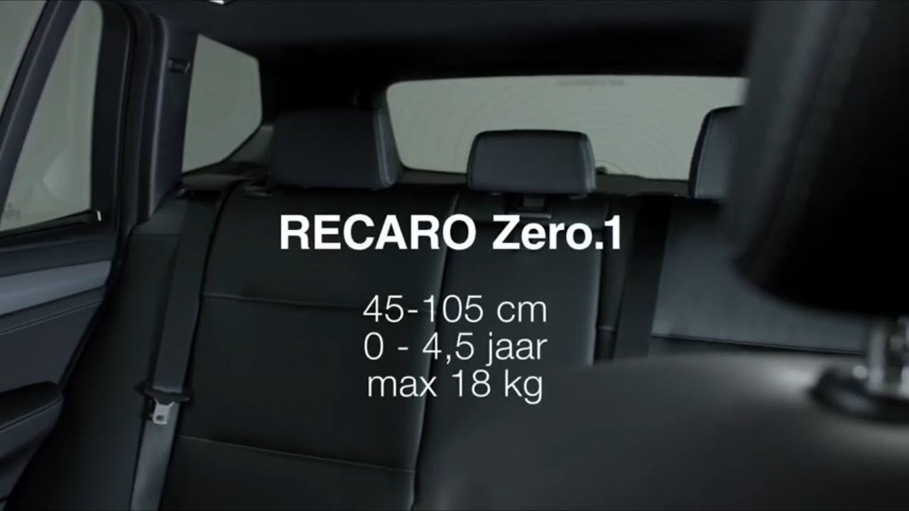 partner Bepalen Gevaar RECARO Zero 1: Hoe de autostoel op de juiste manier installeren? - YouTube