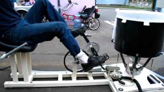 Human powered washing machine.