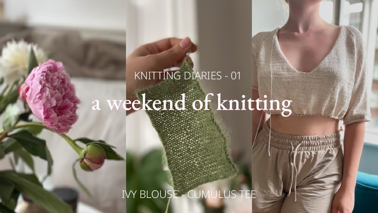 Knitting Through a Heatwave ☀️ | Petiteknit Cumulus Tee & Ivy Blouse