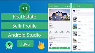 Real Estate App - 30 Seller Profile - Android Studio - Java