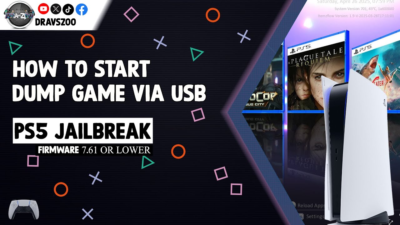 How to Load/Start PS5 Dump Games via USB/Internal with Itemzflow on PS5 ...