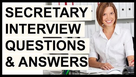 SECRETARY INTERVIEW QUESTIONS & ANSWERS! (How To PASS a Secretarial Interview!)