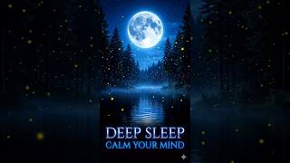 Relax Your Soul 🤍 | 🌲 Deep Night Forest with Silver Moon 🌕 | 😴 Stress Relief Ambience