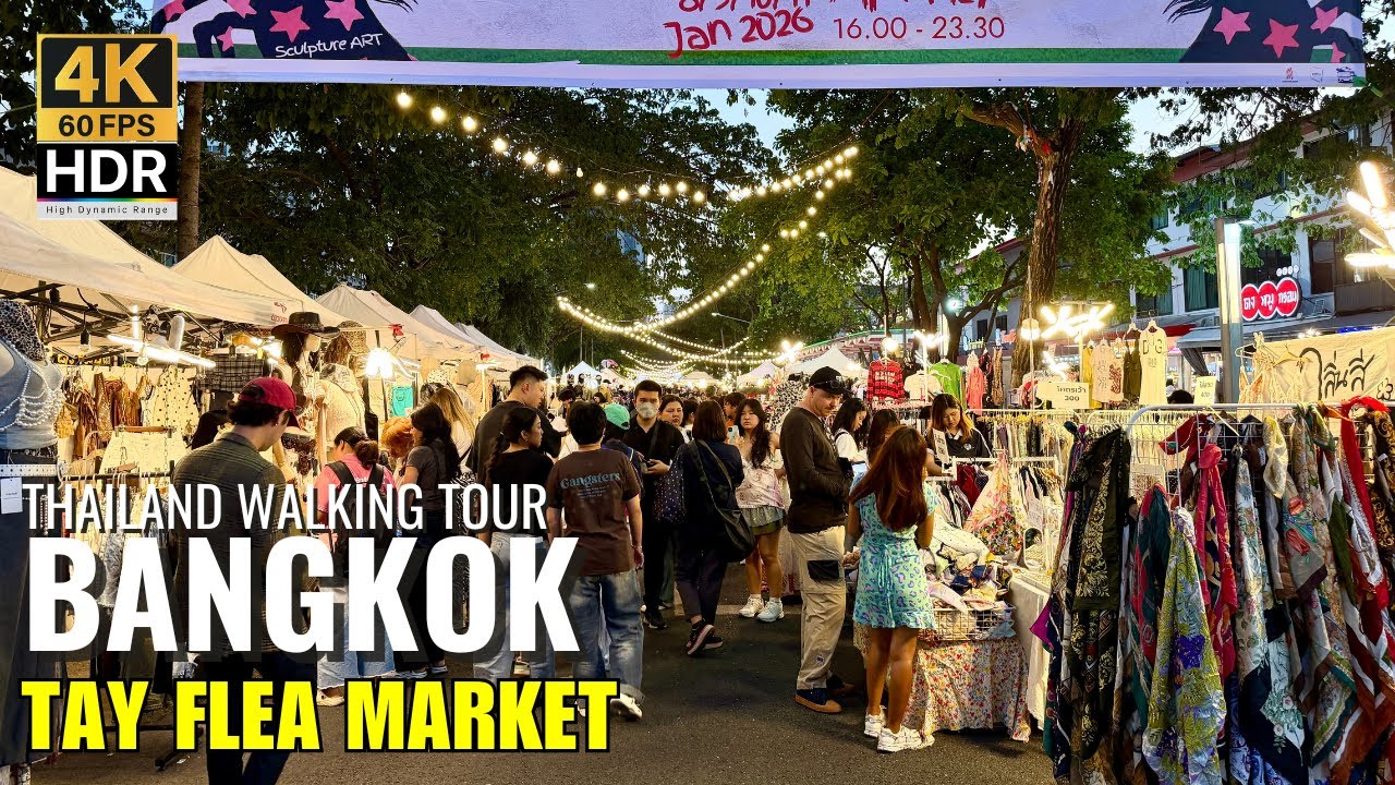 🤯 TAY Flea Market, сезон 23: лучшее событие для винтажного и секонд-хенд шопинга в Бангкоке![4K HDR]