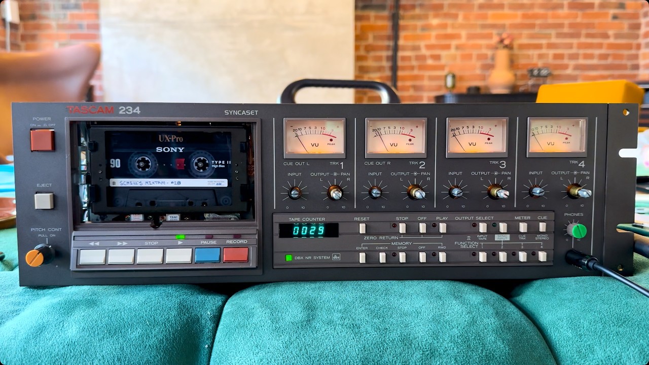 TASCAM 234 カセットデッキ TASCAM 234: The sound of tape just hits different. ☺️ - YouTube