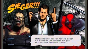 Ultimate Marvel vs Capcom 3 Arcade-Mode: Frank West, Nemesis T-Type, Deadpool