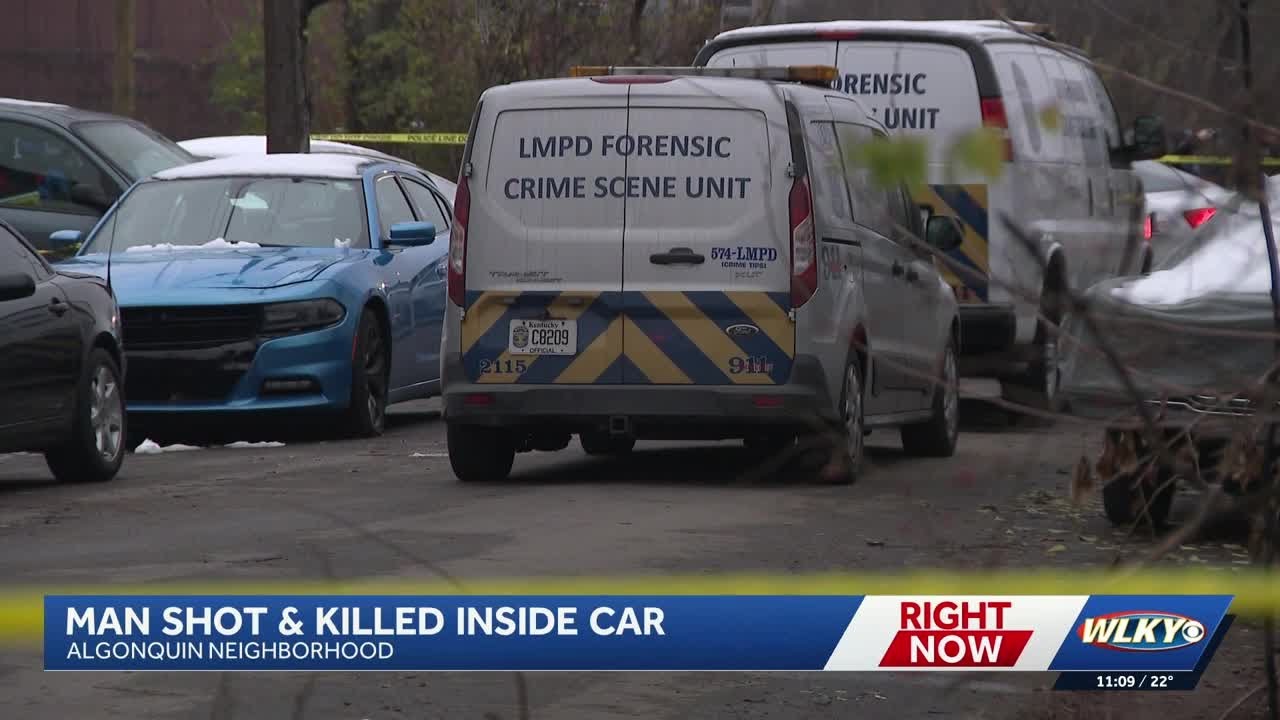 LMPD: Man found shot, killed inside car in Algonquin neighborhood - YouTube