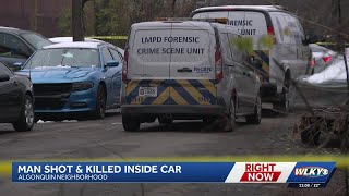 LMPD: Man found shot, killed inside car in Algonquin neighborhood