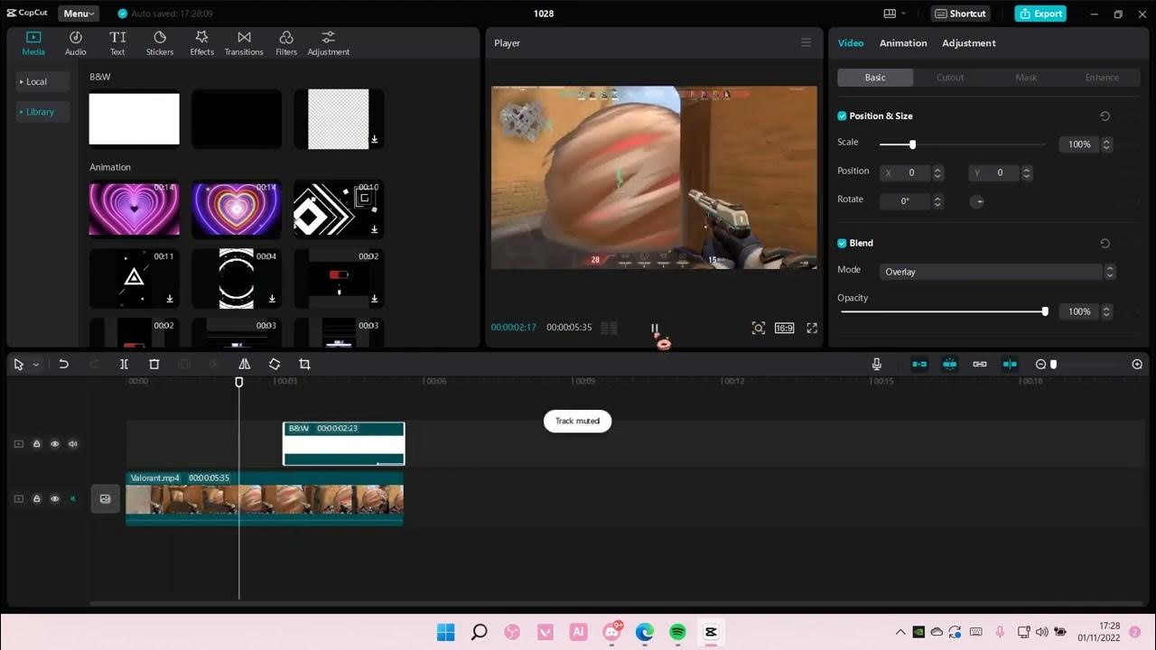 How to fade an overlay in capcut youtube
