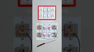 4 Switch 4 Socket Wiring Diagram 📌 #unnaoelectric #electric #diy #switchboard #electrical