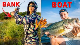 2v2v2 BANK vs. BOAT vs. KAYAK FISHING CHALLENGE ( BIGGEST FISH )