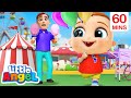 Playtime at the theme park  more little angel kids songs  nursery rhymes