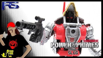 Transformers Power of the Primes / Deluxe Class - Dinobot Slug (video review)