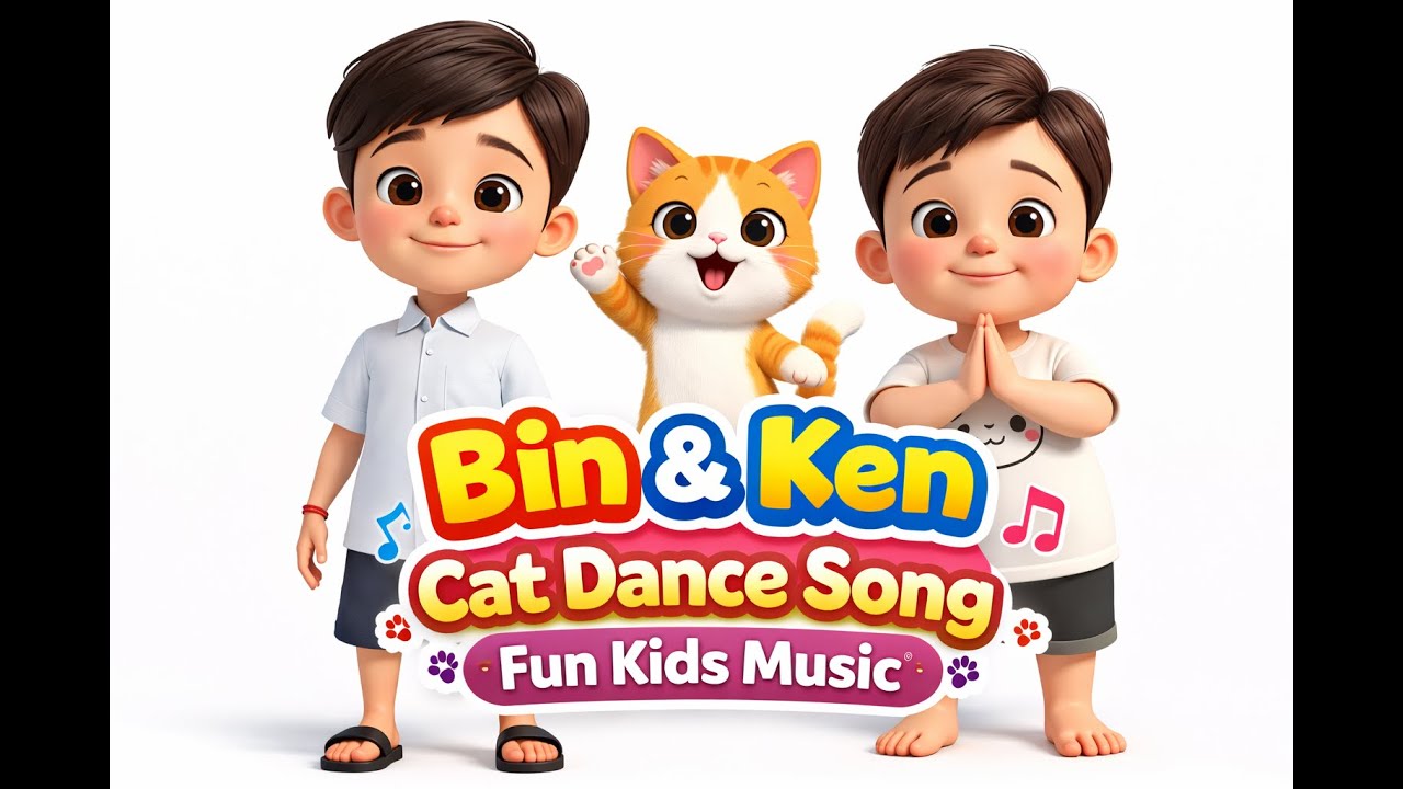 Bin & Ken Cat Dance Song | Fun Kids Music
