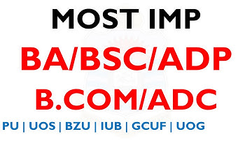 b.a/bsc/adp/b.com/adc | Most Imp Update | pu gcuf iub bzu uog uos | must watch ba bsc adp bcom adc
