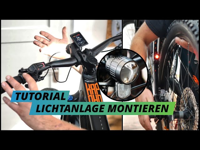 Here's how to install a front headlight and rear light on your e-bike -  YouTube