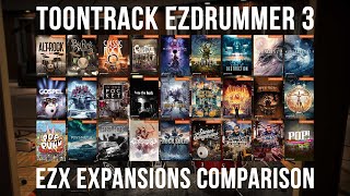 Toontrack EZdrummer 3 EZX Expansions Comparison