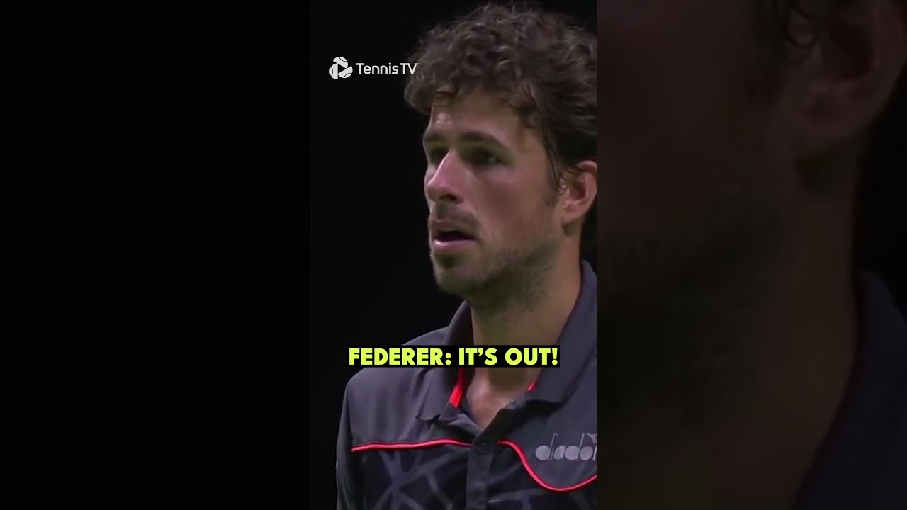 Federer Called His Own Serve Out 😱