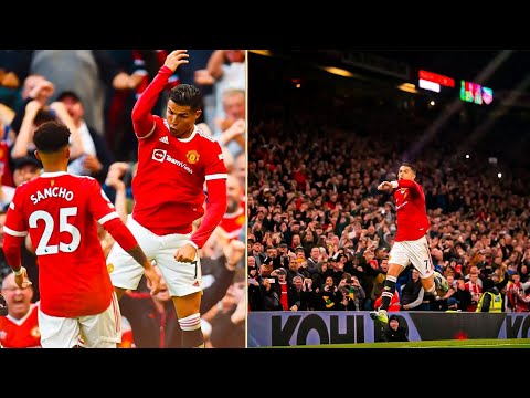 Ronaldo Crazy Loud Siuuuu At Old Trafford