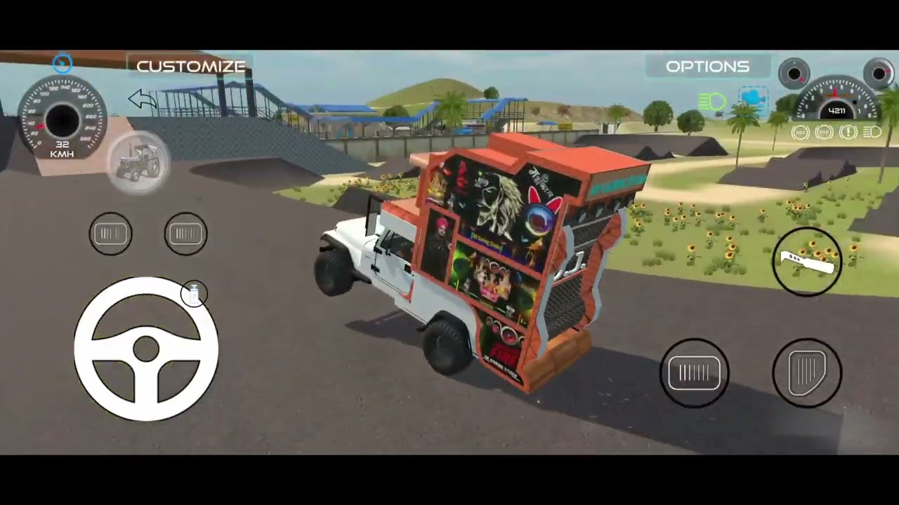 Dj stunt 3d game.🚚🚦😎#indian #gaming #dj 