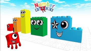 Making Numberblocks 04 Draw Bricks - Satisfying Video ! Mathlink Cubes