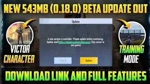 0.18.0 beta update news/miramar map/Training mode/new character/fpp mode