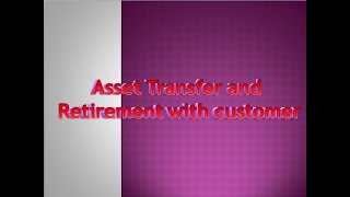 Asset Transfer and retirement with customer #sap #software Guide