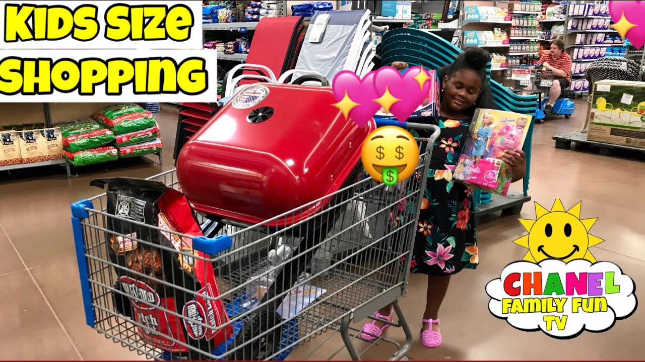 toysrus Kids Size Shopping At Walmart With Chanel!