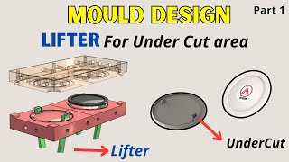 MOLD DESIGN lifter  Create Core Cavity and Lifter in SOLIDWORKS 1/4