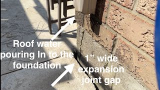 Fixed sideways and foundation expansion gap